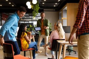 Organización de eventos corporativos en espacios de coworking.